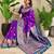 Purple art silk  woven saree