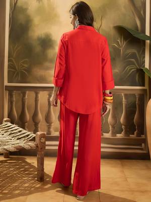 Embroidered shirt & trousers co-ords 2