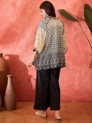 Pure cotton crop top trousers & shrug co-ords 2