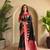 Black art silk  woven saree