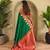 Green art silk  woven saree