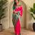Hot pink art silk  woven saree