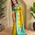 Lemon art silk  woven saree