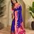 Magenta art silk  woven saree