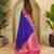Magenta art silk  woven saree