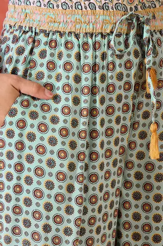 Printed top with trouser co-ords