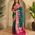 Teal art silk  woven saree
