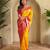 Yellow art silk  woven saree