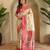 Cream art silk  woven saree