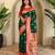 Green art silk  woven saree