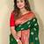 Green art silk  woven saree