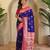 Magenta art silk  woven saree