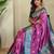 Onion pink art silk  woven saree