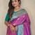 Onion pink art silk  woven saree