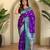 Purple art silk  woven saree