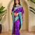Purple art silk  woven saree