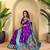 Purple art silk  woven saree