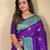 Purple art silk  woven saree