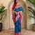 Teal art silk  woven saree