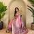 Baby pink art silk  woven saree
