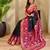 Black art silk  woven saree
