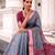 Premium tussar silk saree with elegant viscose zari border