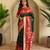 Green art silk  woven saree