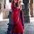 Luxurious crepe saree with intricate zari weaving