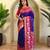 Purple art silk  woven saree