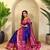 Purple art silk  woven saree