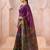 Traditional floral print chanderi saree with zari work