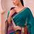 Traditional floral print chanderi saree with zari work