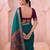 Traditional floral print chanderi saree with zari work