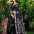 Traditional printed slub silk zari border saree