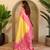 Yellow art silk  woven saree