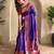 Purple art silk  woven saree