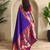 Purple art silk  woven saree