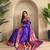 Purple art silk  woven saree