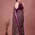 Printed slub silk saree with zari border