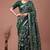 Printed slub silk saree with zari border