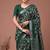 Printed slub silk saree with zari border