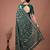 Printed slub silk saree with zari border