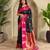 Black art silk  woven saree
