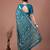 Printed slub silk saree with zari border