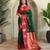 Green art silk  woven saree