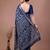Printed slub silk saree with zari border