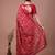 Printed slub silk saree with zari border