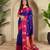 Magenta art silk  woven saree