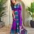 Purple art silk  woven saree