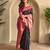 Black art silk  woven saree
